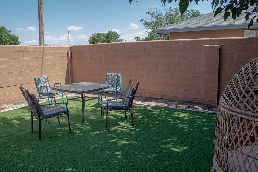 500 Barnett Dr's backyard